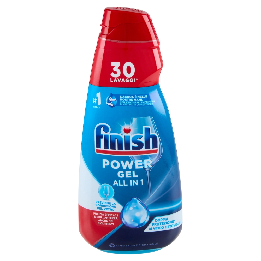 Finish Power Gel Stoviglie Protette gel lavastoviglie 30 lavaggi 600 ml